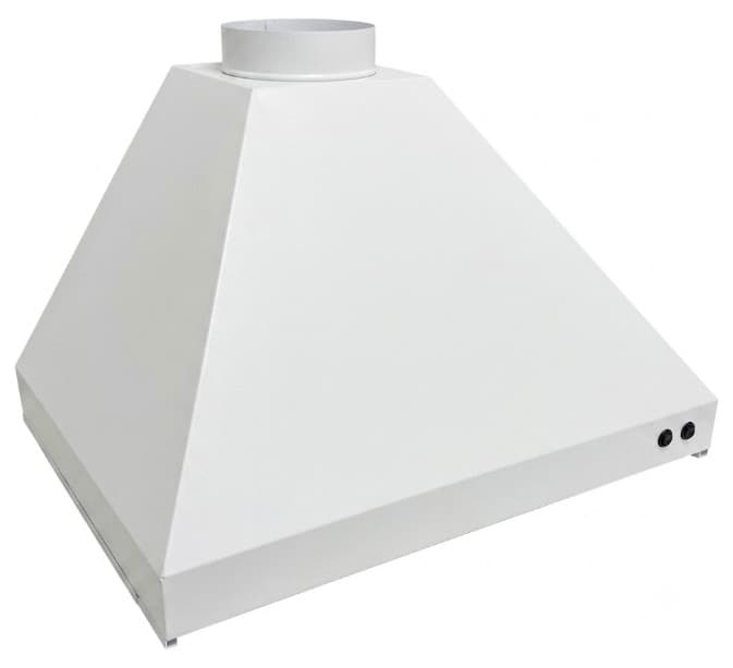 Coifa de parede em Inox 304, Pintura Eletrostática na cor Branco