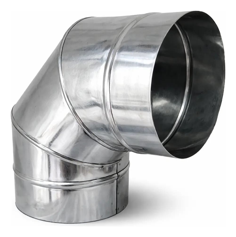 Curva 90° para duto em Aço, Galvanizado
